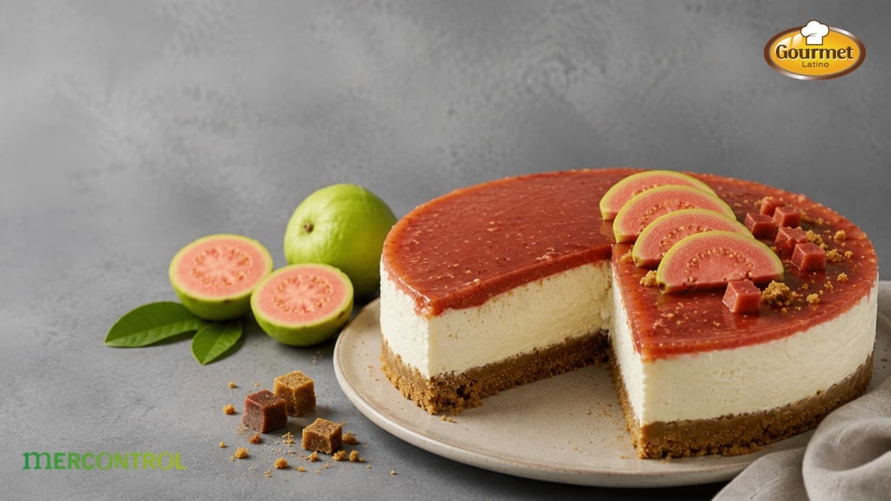 Cheesecake de guayaba y panela receta fácil y cremosa